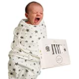 DaisyGro Luxury Baby Swaddle Wraps, 3 Unisex Designs, Soft Breathable Cotton, 0-3 Months
